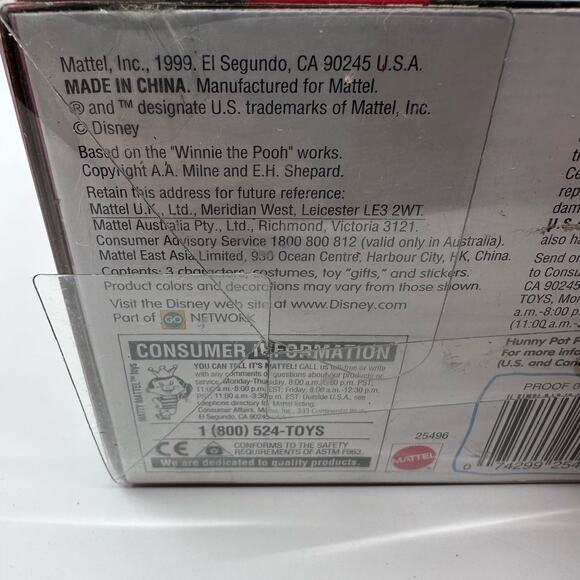 Mattel Winnie The Pooh Collectible Friendly Places VTG 1999 Holiday Edition Toys - Picture 4 of 6